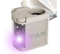 Small Clip On Fan - 100-Speed Rechargeable | 360° Rotating Waist Desk Fan