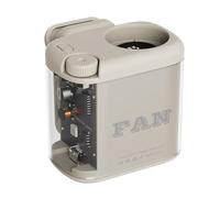 Small Clip On Fan - Rechargeable 100 Speed Mini Desk Fan with Light, Quiet Portable Clip Fans with Strong Grip for Personal Cooling | USB Adjustable Airflow Cooling Fans for Home Bedroom Office Travel