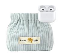 Small Corduroy Bag - Corduroy Cosmetic Bag Travel Makeup Pouch | Portable Storage Organizer for Hairpin Headband Jewelry Cotton Swab Lipstick Glasses, Cute Zipper Pouch for Women Girls