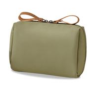 Small Cosmetic Bag, Small Makeup Bag, Waterproof Travel Make Up Pouch with Zipper, for Women and Girls (Green m)