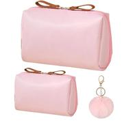 Small Cosmetic Bag, Small Makeup Bag, Waterproof Travel Make Up Pouch with Zipper, for Women and Girls (2PCSC)