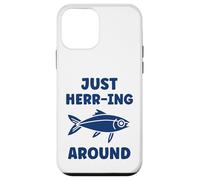 Small Cute Herrings Simple Minimalist Fish Just Herring Carcasa para iPhone 12 Mini