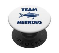 Small Cute Herrings Simple Minimalist Fish Team Herring PopSockets PopGrip Adhesivo