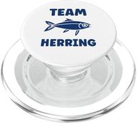 Small Cute Herrings Simple Minimalist Fish Team Herring PopSockets PopGrip para MagSafe