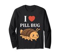 Small Cute Insect Woodlice Minimalist Simple i Love Pill Bug Manga Larga
