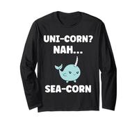 Small Cute Simple Minimalist Sea Unicorn Narwhal Manga Larga