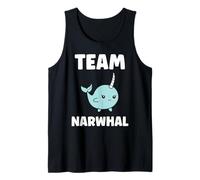 Small Cute Simple Minimalist Sea Unicorn Team Narwhal Camiseta sin Mangas
