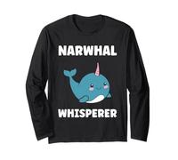 Small Cute Simple Minimalist Sea Unicorn Whisperer Narwhal Manga Larga