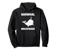 Small Cute Simple Minimalist Sea Unicorn Whisperer Narwhal Sudadera con Capucha