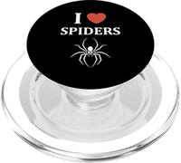 Small Cute Spider Funny Quote i Love Spiders PopSockets PopGrip para MagSafe