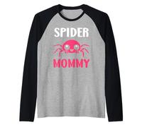 Small Cute Spider mom Funny Woman Quote Spider Mommy Camiseta Manga Raglan