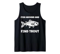 Small Cute Trouts Simple Fish Around and Find Trout Camiseta sin Mangas