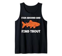Small Cute Trouts Simple Fish Around and Find Trout Camiseta sin Mangas