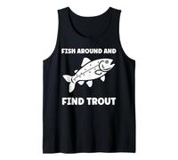 Small Cute Trouts Simple Fish Around and Find Trout Camiseta sin Mangas