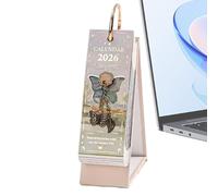 Small Desk Calendar 2026, 12-Month Elegant Desktop Organizer & Planner, Standing Calendar for Home, Office, Classroom, Dorm, or Studio Table Decoration and Daily Schedule Management