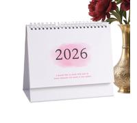 Small Desk Calendar 2026 - Standing 2025-2026 Planner, Thick Paper Monthly Calendar | Academic And Business Organisation For Office, Dorm, Classroom, Home, Family, Christmas, New Year Preparatio