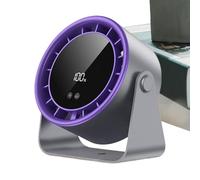 Small Desk Fan - 17cm ABS PC, Portable Touch Quiet Cooling Device, Long Lasting Power Silent | Perfect for Handheld Travel Outdoor Office Room Camping, Personal Comfort Airflow Use