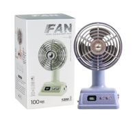 Small Desk Fan - Angle Adjustable Portable Cooler 100 Speeds