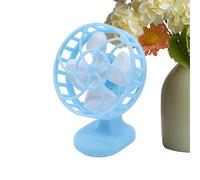 Small Desk Fan - Decorative Miniature Display Model Fake Desk Fan, Accessory for Home Bedroom Living Room Office Studio Cafe Kids Collectors, 2.1x1.7x1.3inch