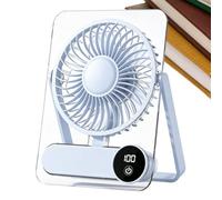 Small Desk Fan - Quiet Portable 100 Speeds 1200mAh Rechargeable Table Fans