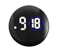 Small Digital Clock, Car Dashboard Clock, Compact Secure Adhesive Lightweight Quick Setup Versatile Portable, Digital Time Display for Vehicle, 1.57x1.57x0.43Inches, Black