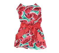 Small Dog Clothes | Summer Fruit Pattern Dress for Shaved Skin Protection/Parties/Photos | Soft Polyester Pet Costume, Easy Use & Care (XS)