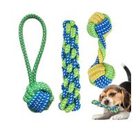 Small Dog Rope Toy, Tug of War Chew Ropes, Bite-Resistant Teeth Cleaning, Cotton Rope for Indoor Outdoor Play, Puppy Teething Aid, Sturdy Grinding Accessory