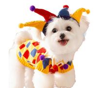 Small Dog Sweater and Hat | Holiday Cat Clothes Set | Dog Costume with Sweater & Hat | Cute Christmas Pet Outfit for Dogs & Cats | Festive Holiday Clothing for Pets