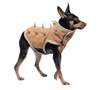 Small Dog Vest | Adjustable Puppy Costume - Anti Bite Dog Vest with Removable Spikes - for Training Outdoor Hiking Walking Security