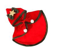 Small Dogs Cat Cape, Christmas Pet Cloak, Hooded Cloak for Pets, Christmas Outfits for Dogs, Christmas Cloak for Cats, Thick Pet Cloak, Pets Star Cloak, Bow Hat Pet Cape, Holiday Pet Apparel