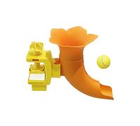 Small Dogs Tennis Ball Thrower - 11.22 Inches Dog Training | ABS Pet Launcher - Automatic long distance interactive ball tossing device with non slip base for small dog play in garden park or home.