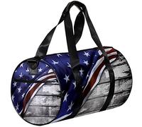 Small Duffel Bag Sports Tote for Yoga,American Flag Board,Outdoor Fitness Bags Carry on Bag