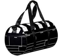 Small Duffel Bag Sports Tote for Yoga,Black White Movie Board,Outdoor Fitness Bags Carry on Bag