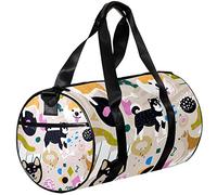 Small Duffel Bag Sports Tote for Yoga,Cartoon Cute Dogs,Outdoor Fitness Bags Carry on Bag
