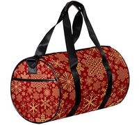 Small Duffel Bag Sports Tote for Yoga,Christmas Snowflake Pattern,Outdoor Fitness Bags Carry on Bag