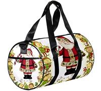 Small Duffel Bag Sports Tote for Yoga,Christmas Tree Cartoon Santa,Outdoor Fitness Bags Carry on Bag