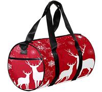 Small Duffel Bag Sports Tote for Yoga,Christmas Tree Deer,Outdoor Fitness Bags Carry on Bag