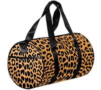 Small Duffel Bag Sports Tote for Yoga,Cool Animal Leopard Print,Outdoor Fitness Bags Carry on Bag