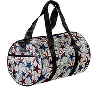 Small Duffel Bag Sports Tote for Yoga,Flag Stars and Plank,Outdoor Fitness Bags Carry on Bag