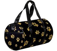 Small Duffel Bag Sports Tote for Yoga,Golden Paw Pattern,Outdoor Fitness Bags Carry on Bag