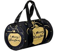 Small Duffel Bag Sports Tote for Yoga,Merry Christmas and Happy New Year,Outdoor Fitness Bags Carry on Bag