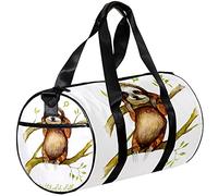 Small Duffel Bag Sports Tote for Yoga,Watercolor Animal Sloth Tree,Outdoor Fitness Bags Carry on Bag