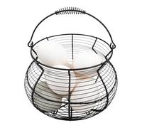 Small Egg Basket, Farmhouse Egg Basket, Vintage Storage Rack With Handle For Kitchen Picnic Farmhouse Harvest Easter Christmas Fruit Vegetable