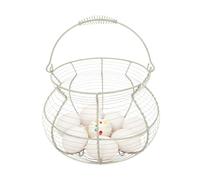 Small Egg Basket, Farmhouse Egg Basket, Vintage Storage Rack With Handle For Kitchen Picnic Farmhouse Harvest Easter Christmas Fruit Vegetable