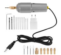 Small Electric Drill Jewellery Tools Electric Drill Handheld DIY Tools for Epoxy Resin Jewellery Making, 10 Drills, with Adapter Charging
