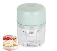Small Electric Garlic Chopper, Cordless Food Processor, Portable Usb Recargable Chopper with 304 Stainless Steel for Vegetables, Pepper, Baby Food, 5,12 x 3,54 x 3,54 pulgadas
