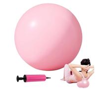 Small Exercise Ball - 25cm Pilates Yoga Balls, Anti Burst Mini Fitness Ball with Hand Pump for Slim Waist and Hip Shaping | Home Gym Training Equipment for Yoga, Pilates, Women Exercise