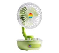 Small Fan,Quiet Adjustable Rechargeable Airflow Cooling - Personal Fan - for Beach Tent Home Travel Camping Office Car Room Kitchen