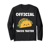 Small Fastfood funny Taco quote official taster tacos Manga Larga