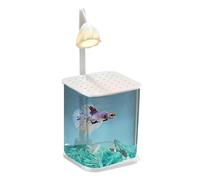 Small Fighting Fish Tank | Detachable Fish Tank | Landscaped Glass Fish Tank | LED Light Fishes Tanks | Adding a Touch of Elegance and Tranquility to any Space While Accommodating a Variety